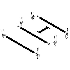 BadAss Tents Land Rover Discovery 5 17-23 Low Profile Roof Rack Kit