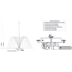 Vertex | TwoTier Commercial Fountain