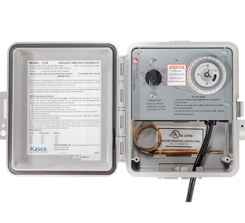 Kasco Marine | C-20 120volt, Time and  Temperature Control Panel for Deicer