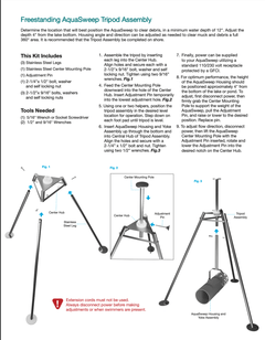 Scott Aerator | Freestanding Aquasweep/De-icer Tripod Stand